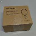 44 Pack Curtain Rings with Eyelets, 1.4 Inch I D, Heavy Duty Rustproof Metal Drapery Rings for Pinch Pleat Curtains Panels, Decorative Clips Rings Fits 1-1.25" Rods, Black