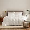 Serta Down Illusion Extra Warmth Hypoallergenic Down Alternative Comforter with Corner Loops, King/Cal King, White