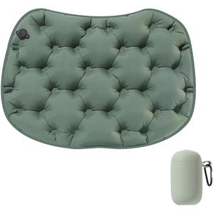 2 x Inflatable Seat Cushion, Airplane Seat Cushion for Long Flights, 2 in 1 Pump & Storage Portable Travel Cushion, Anti-Slip Waterproof Pad for Air Travel, Stadium, Camping