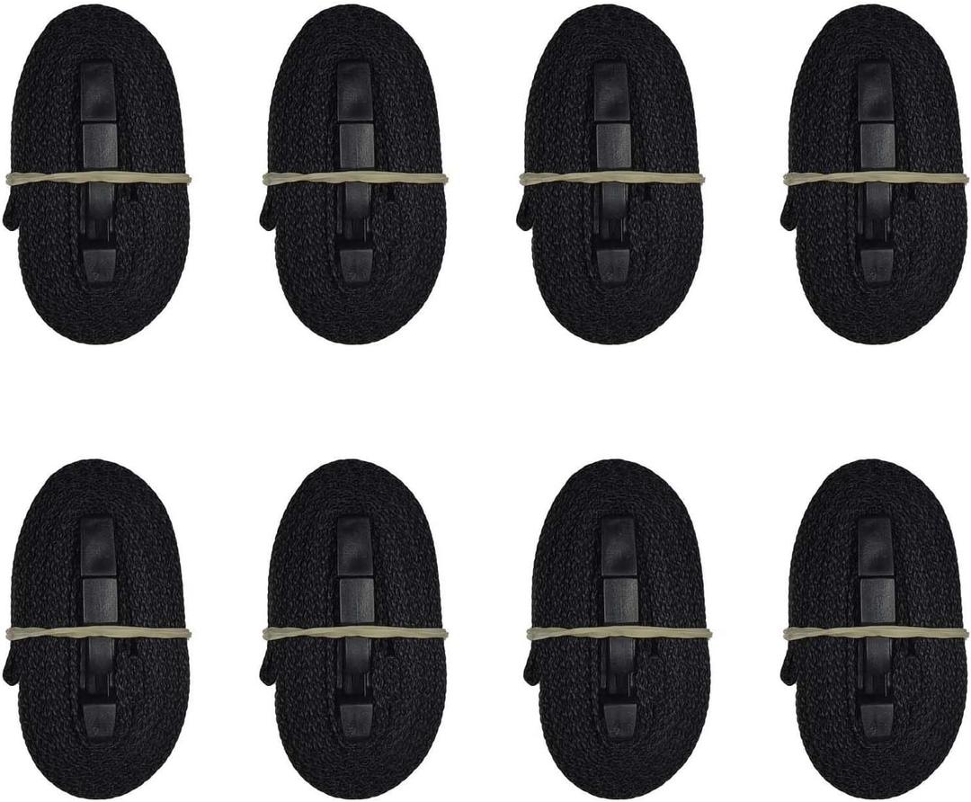8 Pack 1 x 96 inch Boat Cover Tie Down Straps,Tarps and Suit for Furniture Cover