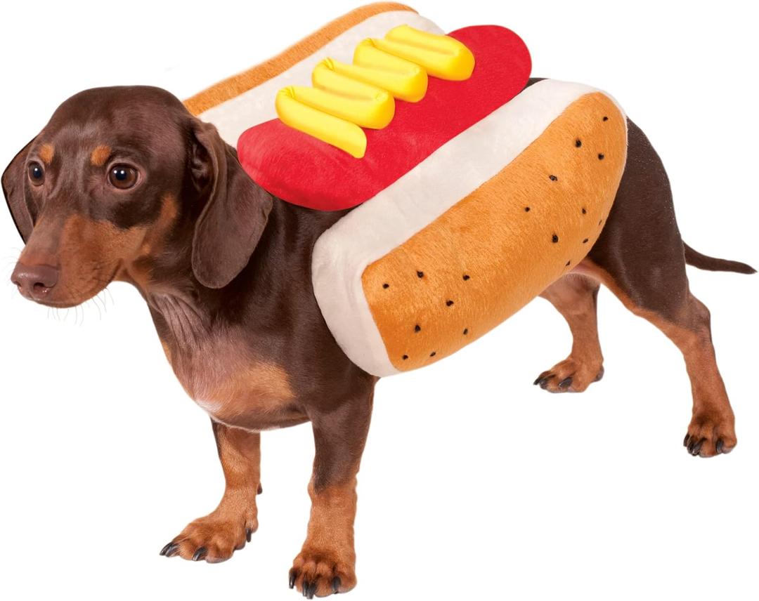 Rubies Hot Dog Pet Costume for Dogs or Cats, Medium (Medium (Pack of 1))
