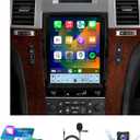 9.7" Android 14 Car Radio Compatible with Cadillac Escalade 2007-2014, Wireless CarPlay/Android Auto, 4G+64G, GPS, BT, Supports Steering Wheel Control & Backup Camera