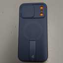 SURITCH for iPhone 17 Pro Max Case with Camera Control Cover, Camera Cover and Adjustable Kickstand, Compatible with MagSafe, Shockproof Bumper Protective Cases 6.9 Inch, Blue