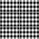 Black and White Plastic Placemats Set of 6 Check Plaid Table Mats Black Buffalo Plaid Place Mats Wipe Clean Washable Table Placemats for Indoor Outdoor Heat Resistant Kitchen Dining Table
