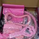 Pilates Kit 13Pcs Home Pilates Essentials Workout Kit with 13" Ring, 10" Ball and Resistance Bands for Women at Home Pilates Equipment Set for Beginners (Medium, pink)