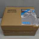 PIC AUTO Leather Car Seat Covers, Sports Carbon Fiber & Mesh Design, High-Back Two Front Set, Waterproof Automotive Seat Covers, Airbag Compatible, Universal Fit for Most Cars (Black & Black)