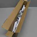Mobile CPU Stand, Adjustable PC Tower Stand, Computer Tower Stand With 4 Locking Caster Wheels Fits Most PC(White)