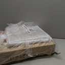 Furologee End Table with Charging Station, Nightstand with Fabric Drawers, Side Tables with USB Ports & Outlets, Night Stand with Storage Shelf & Hooks, for Living Room/Bedroom, White