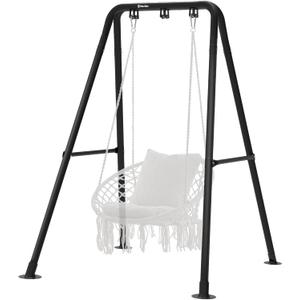 G TALECO GEAR Hammock Chair Stand,Heavy-Duty Steel Hammock Stand,300LBS Multi-Use Swing Stand for Outdoor IndoorHammock Chair not Include (Black)