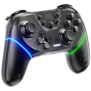 Honghao Switch/Switch 2 Controller,Wireless Pro PC Game Controllers For Tesla Model 3/S/X/Cybertruck/Nintendo Switch/PC (Black)