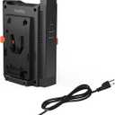 SmallRig V Mount Battery Charger, Dual Channel V-Mount, V-Lock Battery Charger for V Mount Battery, Fits for Small Rig Vmount Battery VB99 SE / VB99 / VB50 / VB155 / VB212