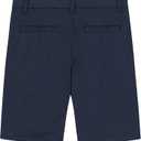 Nautica Boys School Uniform Flat Front Twill Short (20, Navy Knit)