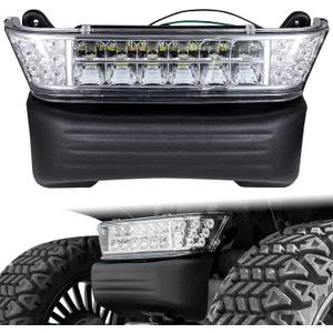 Upgrade Golf Cart Headlight Kit with Bumper for Club Car Precedent 2004-UP, Golf Cart Front LED Light Kit Replacement 12V for Club Car Precedent
