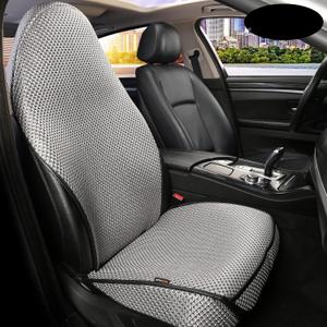 Auto Newer Bucket Luxury Car Seat Cover,Breathable Car Seat Cover Fit Four Seasons, Front Car Seat Cushions, Bottom Seat Covers of Full Wrapped Edge,Universal Fit for 95% Vehicles (Grey,1PCS)