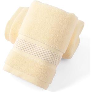 sense gnosis Beige Hand Towel Set of 2 Absorbent 100% Cotton Quick Dry Super Soft Hand Towels for Bathroom 13 X 29 Inches