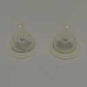 YOHKOH Baby Bottle Nipples for Wide Neck Bottles, 100% Natural Feel Silicone Nipples, BPA-Free (6m+, L, 2 Counts)