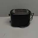 Amazon Basics 2 Slice Toaster, With 6 Browning Settings, Extra Wide Slots For Bagels and Special Breads, Removable Easy-to-Clean Crumb Tray, Cancel/Defrost/Bagel Buttons, 900W, Black & Silver