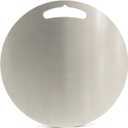 304 stainless steel cutting board mat, heavy-duty solid round double-sided metal chopping board. Non-stick, dishwasher safe. For meat, vegetables, bread, dough kneading (13.5 Inch), 16"L x 16"W