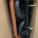 Dog Stroller for Large & Medium Dogs, Pet Stroller for 2 Small Dogs, Extra Large Heavy Duty, Foldable Design, Adjustable Handle, with Pocket, Up to 132 lbs(Navy Blue)