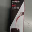 VINABON Wine Aerator - Premium 2025 Wine Aerating Pourer and Wine Air Aerator Decanter Spout for Enhanced Wine Flavor and Bouquet, Includes WineGuide Ebook