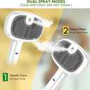Pet Steam Brush for Cat and Dog,4-in-1 Grooming Tool with 2 Water Spray,Cat Hair Brush for Long & Short Haired Pets,Dog Brush for Shedding Easy to Clean
