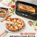 13-in-1 Countertop Pizza Oven, 90-Second 12 Inch Pizza, up to 850°F, 6 Presets & 6 Bake Modes, PID Control, Expert Mode Makes 5 in 30 Min for Home Pizzeria, Top Window & On-Demand Light, Silver