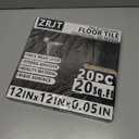 20-Pack Peel and Stick Vinyl Floor Tile Glossy 12x 12 inch, Strong Adhesive Stick on Floor Tiles for Bathroom, Renters, Kitchen, Polish Light Grey&White Marble (10 per Color)