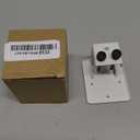 Gutter Mount Bracket for Eufy SoloCam S340/SoloCam E30, Weatherproof Corner Mount for Solar Security Camera, No-Drill Installation (1 Pack, White)