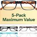 Gaoye 4.5 Professional Reading Glasses for All Day - Computer Readers with Blue Light Protection - Value Pack