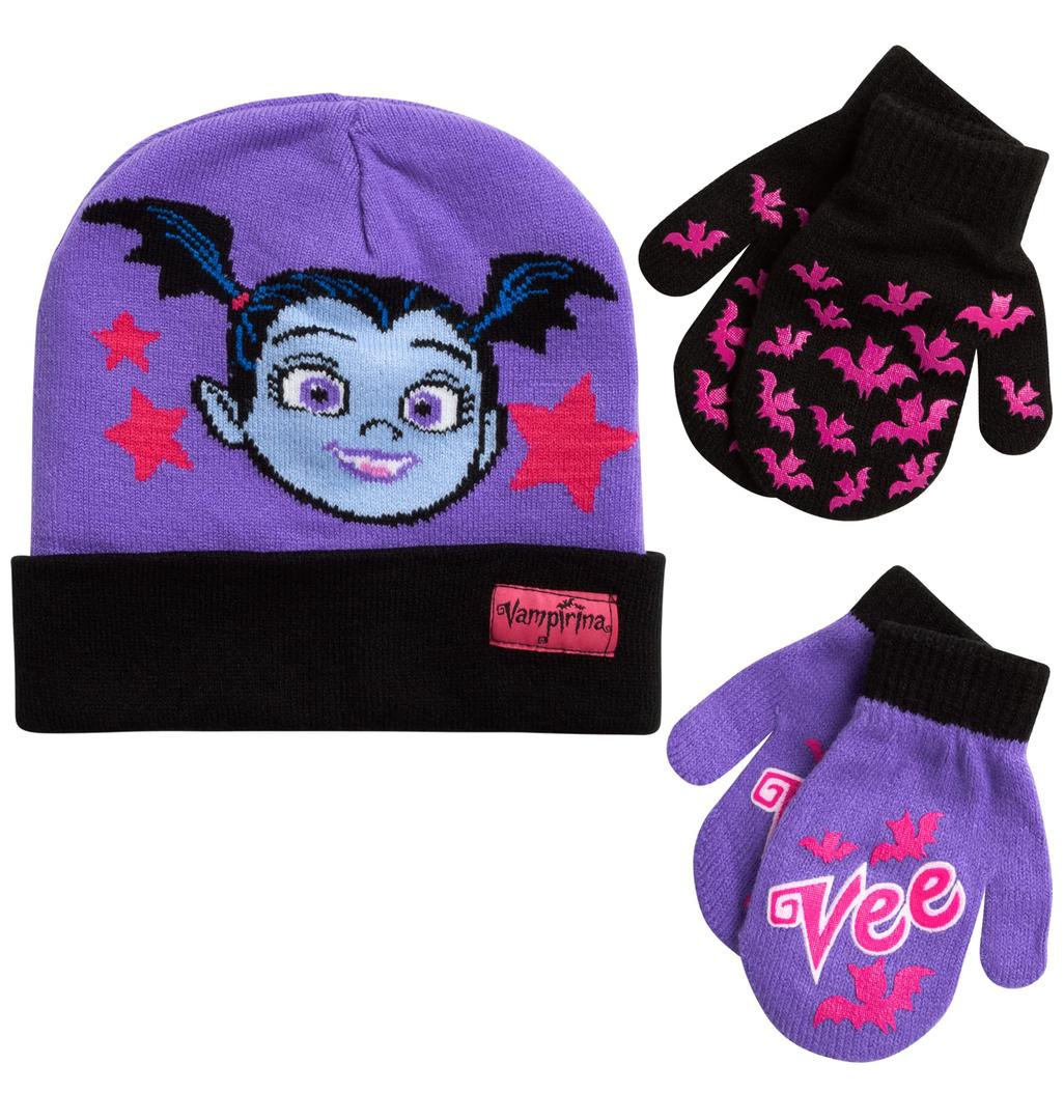 Disney Girls Minnie Mouse and Vampirina Winter Hat (Toddler/Little Girl)