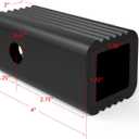 2 inches to 1-1/4 inches Hitch Receiver Adapter Insert Sleeve Mount Adapter,2" to 1-1/4" Trailer Hitch Adapter Receiver Converter for Bike Rack and Cargo Carriers