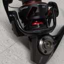 Quantum Smoke Spinning Fishing Reel, Changeable Right- or Left-Hand Retrieve, Continuous Anti-Reverse Clutch with NiTi Indestructible Bail, SCR Alloy Frame, Black