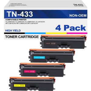 TN433 TN-433 Toner Cartridge Replacement for Brother TN 433 TN-431 for Brother HL-L8260CDW HL-L8360CDW MFC-L8610CDW MFC-L8900CDW HL-L9310CDW Printer