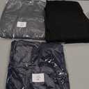 3 Pack Fleece Lined Leggings Women with Pockets -Warm Winter Yoga Pants for Women Thermal Running Workout Leggings (Large-X-Large, Black/Grey/Navy)