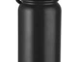GOPPUS 20 Oz Insulated Stainless Steel Water Bottle BPA-Free Sports Water Bottle, Great for Travel, with Chug Lid - Leak & Sweat Proof with Anti-Dust Lid (Black)