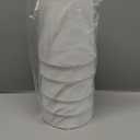 MERIVILLE Set of 5 Off White Linen Clip On Chandelier Lamp Shades, 4-inch by 5-inch by 5-inch