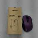 TECKNET Wireless Mouse, 2.4G Ergonomic Optical Mouse, Computer Mouse for Laptop, PC, Computer, Chromebook, Notebook, 6 Buttons, 24 Months Battery Life, 2600 DPI, 5 Adjustment Levels (Purple)
