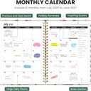 2 x ZOTIA Planner 2026-2027, Jul 2026-Jun 2027 Weekly & Monthly Calendar | Cute Planner Spiral Bound Planning Tool with Tabs and Pocket, Fit for Students & Teacher, 6.3" x 8.5", Iris Peony