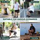 Walking Cane with Seat Holding 400 lbs Heavy-Duty Folding Cane Chair with Upgraded Detachable 3 Legs, ABC Markings, Adjustable 19"-22" Seat Height, Large Comfort Seat for Seniors