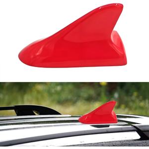 Car Shark Fin Universal Antenna, Shark Fin Antenna, Shark Fin Antenna Cover, Waterproof and Rust-Proof, Durable, Suitable for Most Cars, Trucks, SUVs, Etc (Red)