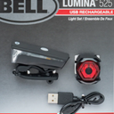 Bell Lumina 525 USB Rechargeable Bicycle Light Set 180 & 4 Lumens (Front & Rear)
