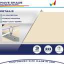 Windscreen4less Retractable Pergola Shade Cover Waterproof 3' x 16', Beige
Replacement Canopy Sliding Wave Shade Sail Awnings Outdoor Fabric Covers for Patio Deck Backyard Porch Gazebo