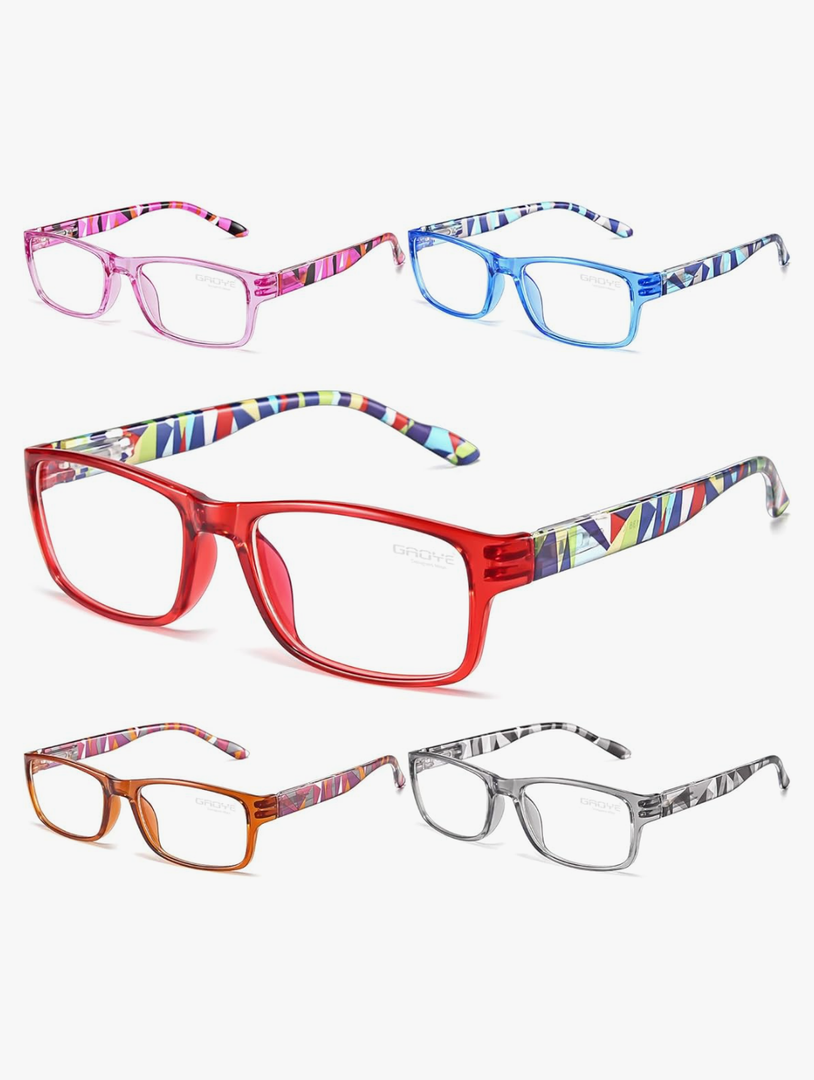 Gaoye Reading Glasses Men/Women, Eyeglasses, Blue Light Readers for Men/Women, Computer Eye Glasses, Cheaters, +4.0