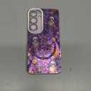 Toycamp for Samsung Galaxy S25/S24 Case - Compatible with Magsafe Aesthetic Cute Holographic Galaxy S25 Case with Diamond Bling Lens Protector for Samsung S24 Cover for Women Girls, Skull Flower