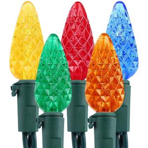 Brizled C5 Christmas Lights Multicolor, 33ft Mini 100 LED Christmas String Lights, 120V UL Certified Xmas Tree Lights Connectable Colored Xmas Light Indoor Outdoor for Tree Patio Roof Holiday Decor