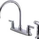 Kingston Brass FB2791NDLSP NuvoFusion 8" Centerset Kitchen Faucet, 8-3/4-Inch in Spout Reach, Polished Chrome