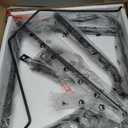 Folding TV Tray Adjustable Dinner - Trays for Eating On Couch Wooden Tables Mate Stand Foldable Desk with Cup Holder Portable (Rustic)