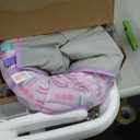 Bright Starts Learn-to-Sit Baby Floor Seat, 2-Positions Grow with Infant, Portable Baby Chair, Includes Sensory Toys, Unisex, 4-12 Months, Purple Paradise