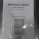 EUHOMY 45 Bottle Cooler Refrigerator, Small Fridge for Red, White and Champagne, 4.5 Cu.ft Mini Fridge with Adjust Temperature, Black