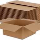 Rempry Brown 12x12x6 Shipping Boxes Set of 15, Corrugated Cardboard Box for Mailing, Packaging Small Business, Kraft Mailer Gift Boxes